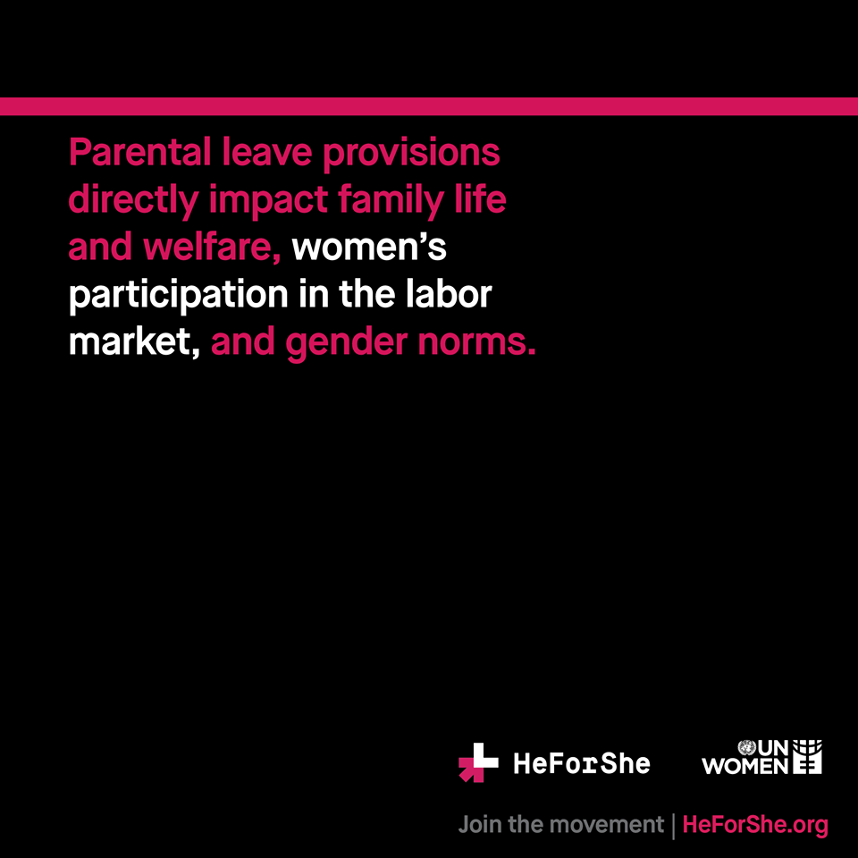 As provisões de licença paternidade têm impacto diretamente na vida e no bem-estar familiar, na participação das mulheres no mercado de trabalho e nas normas de gênero.